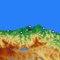 Nearby Forecast Locations - Santander / Parayas - Kaart