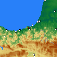 Nearby Forecast Locations - Hondarribia - Kaart