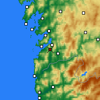 Nearby Forecast Locations - Vigo - Kaart