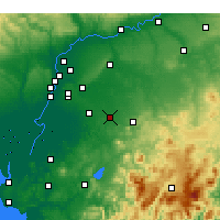 Nearby Forecast Locations - Morón de la Frontera - Kaart