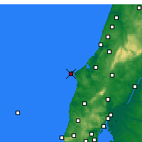 Nearby Forecast Locations - Cabo Carvoeiro - Kaart