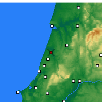 Nearby Forecast Locations - Leiria - Kaart