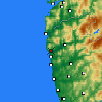 Nearby Forecast Locations - Viana do Castelo - Kaart