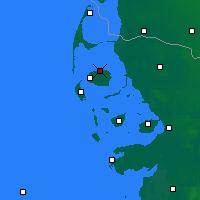 Nearby Forecast Locations - Noord-Friese Waddeneilanden - Kaart