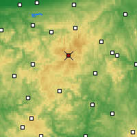 Nearby Forecast Locations - Rothaargebergte - Kaart