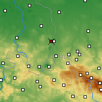 Nearby Forecast Locations - Görlitz - Kaart