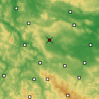 Nearby Forecast Locations - Mühlhausen - Kaart