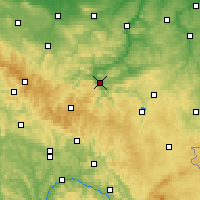 Nearby Forecast Locations - Saalfeld/Saale - Kaart
