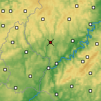 Nearby Forecast Locations - Bitburg - Kaart