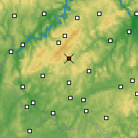 Nearby Forecast Locations - Idar-Oberstein - Kaart