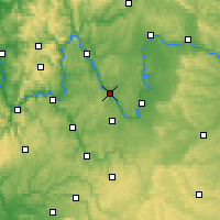 Nearby Forecast Locations - Würzburg - Kaart
