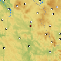 Nearby Forecast Locations - Weiden in der Oberpfalz - Kaart