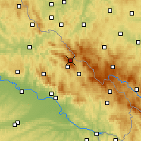 Nearby Forecast Locations - Großer Arber - Kaart