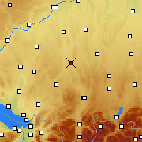 Nearby Forecast Locations - Memmingen - Kaart