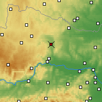 Nearby Forecast Locations - Gars am Kamp - Kaart