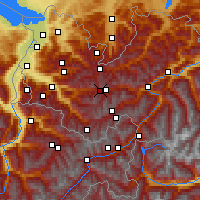 Nearby Forecast Locations - Alpe-Rauz - Kaart