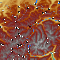Nearby Forecast Locations - Landeck - Kaart
