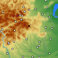 Nearby Forecast Locations - Mönichkirchen - Kaart