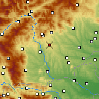 Nearby Forecast Locations - Laßnitzhöhe - Kaart