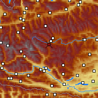 Nearby Forecast Locations - Katschberg - Kaart