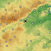 Nearby Forecast Locations - Tušimice - Kaart