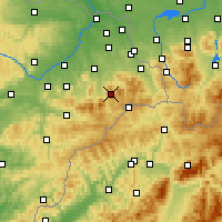 Nearby Forecast Locations - Lysá hora - Kaart