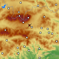 Nearby Forecast Locations - Poprad - Kaart