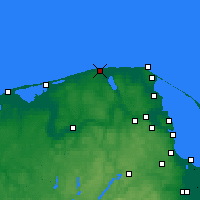 Nearby Forecast Locations - Białogóra - Kaart
