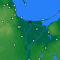 Nearby Forecast Locations - Żuławki - Kaart