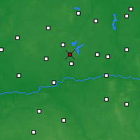 Nearby Forecast Locations - Powidz - Kaart
