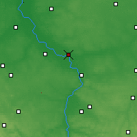 Nearby Forecast Locations - Dęblin - Kaart