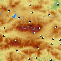 Nearby Forecast Locations - Kasprowy Wierch - Kaart