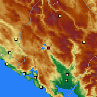 Nearby Forecast Locations - Nikšić - Kaart