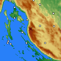 Nearby Forecast Locations - Zavizan - Kaart