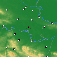 Nearby Forecast Locations - Gradište - Kaart