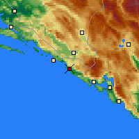 Nearby Forecast Locations - Cavtat - Kaart