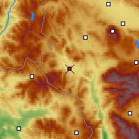 Nearby Forecast Locations - Kustendil - Kaart