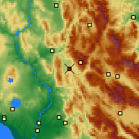 Nearby Forecast Locations - Rieti - Kaart