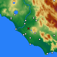 Nearby Forecast Locations - Ciampino - Kaart