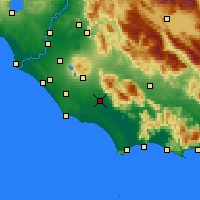 Nearby Forecast Locations - Latina - Kaart