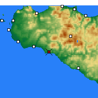 Nearby Forecast Locations - Sciacca - Kaart