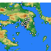 Nearby Forecast Locations - Athene - Kaart