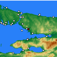 Nearby Forecast Locations - Istanbul / Sabiha Gokcen - Kaart