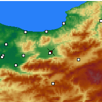 Nearby Forecast Locations - Düzce - Kaart