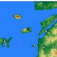 Nearby Forecast Locations - Gökçeada - Kaart