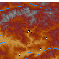 Nearby Forecast Locations - Tunceli - Kaart