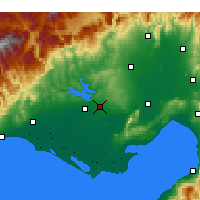 Nearby Forecast Locations - İncirlik - Kaart