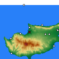 Nearby Forecast Locations - Güzelyurt - Kaart
