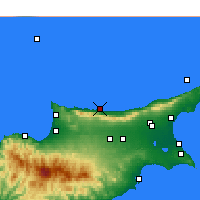 Nearby Forecast Locations - Girne - Kaart