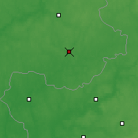 Nearby Forecast Locations - Kastsyukovichy - Kaart
